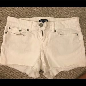 Gap white jean shorts